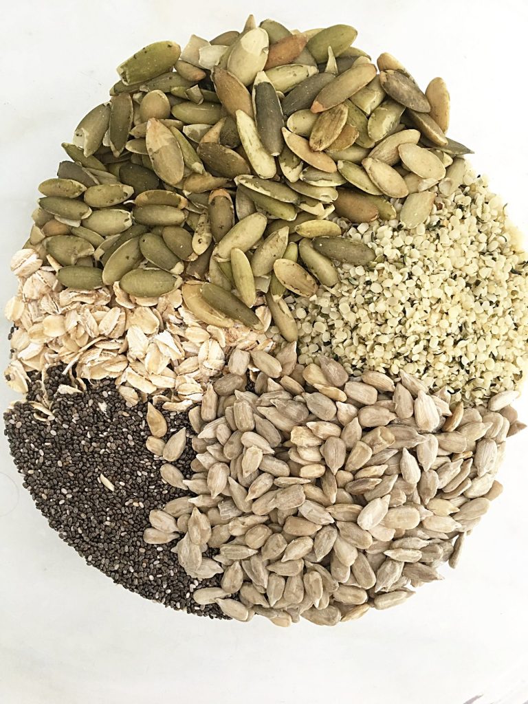 Seed mix for date bars