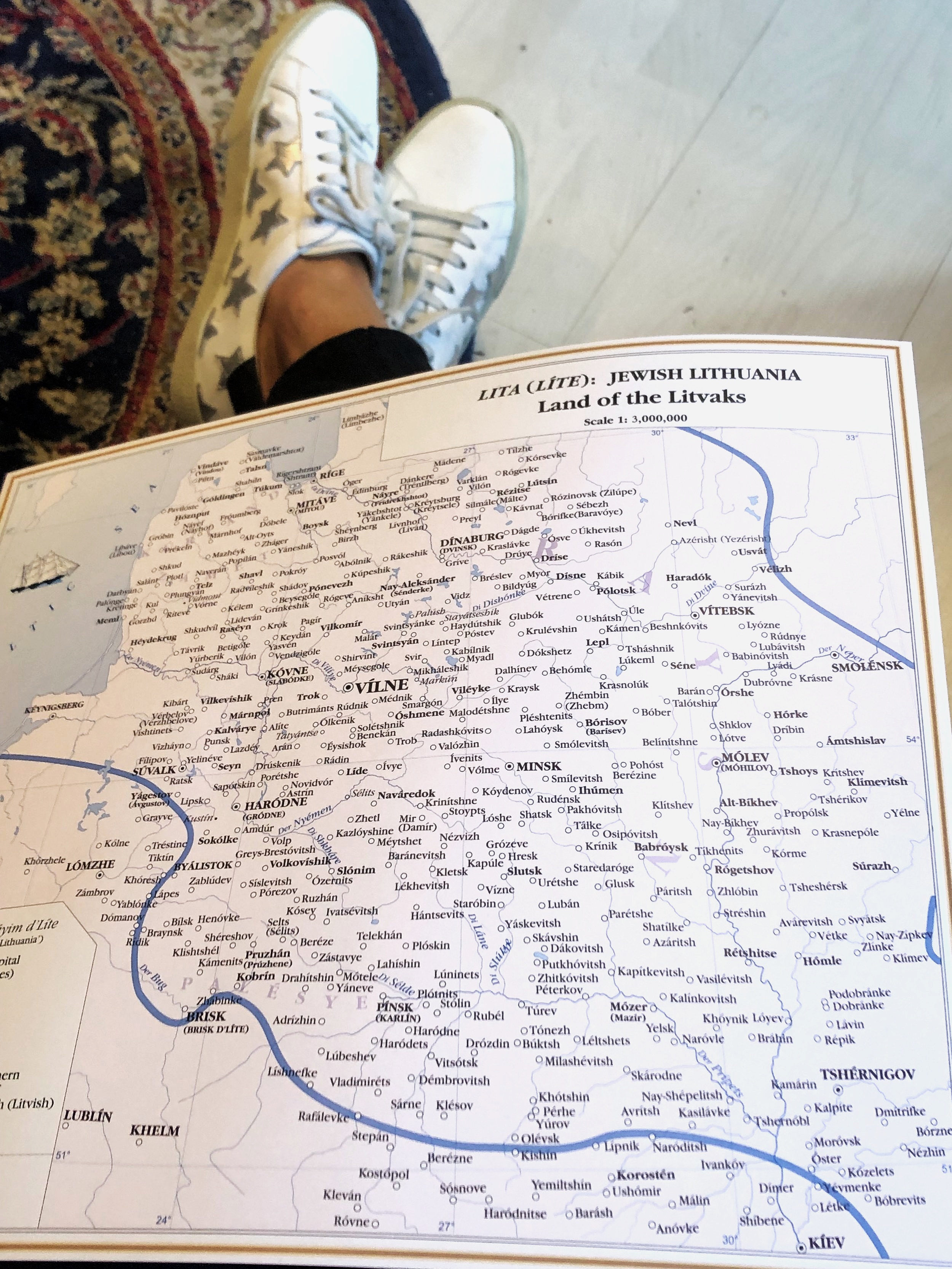 This is a map (with my fab sneakers peaking out) of where 70,000 Jewish people were tortured. 
