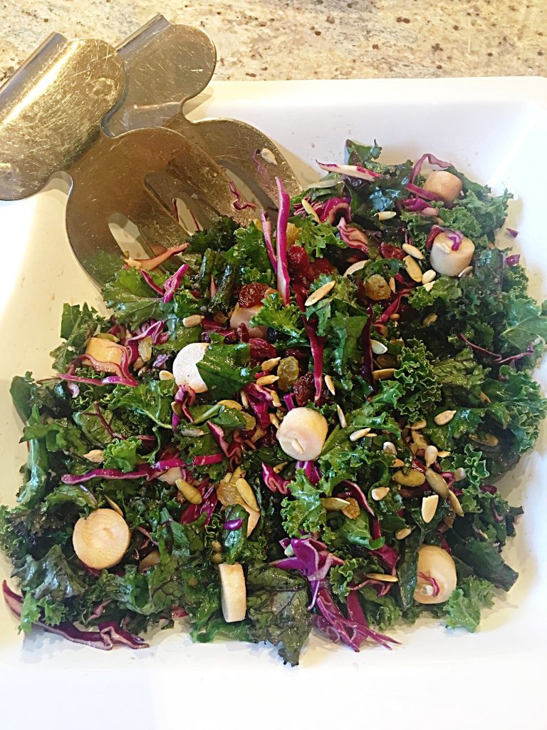 Red Cabbage and Kale Salad Recipe.