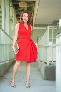 Lanvin Red Dress, Gianvitto Rossi Heels, Mulberry Clutch, St. Johns Bracelet, The Jewelry Bar Bangles.