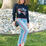 Stella McCartney Sweater, Mcguire jeans, Gucci Bag, Gucci Loafers, Celine Sunglasses.