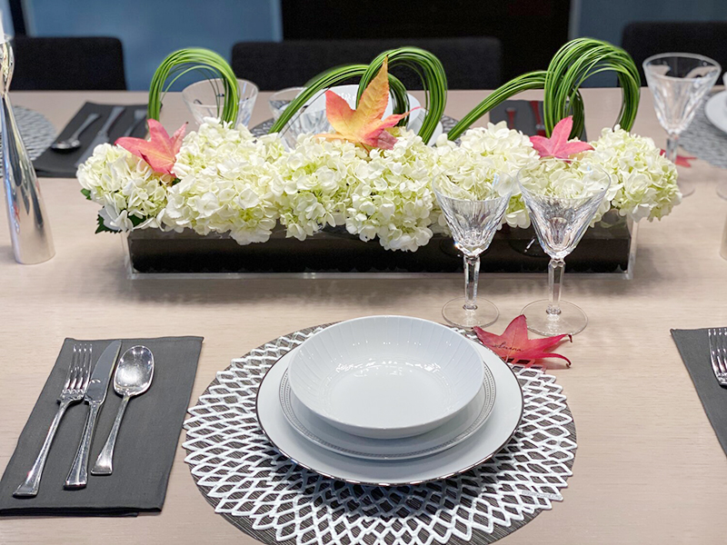 Table Setting with Flowers