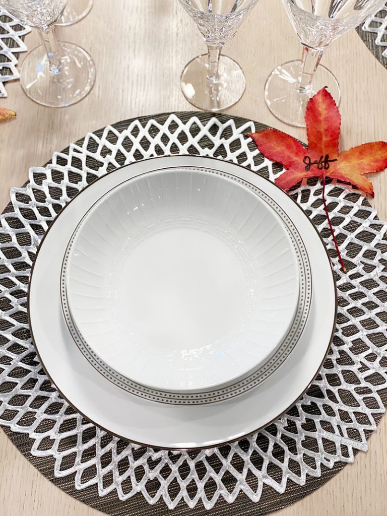 MIXING AND MATCHING PLATES AND BOWLS CREATES TEXTURE AND BEAUTY