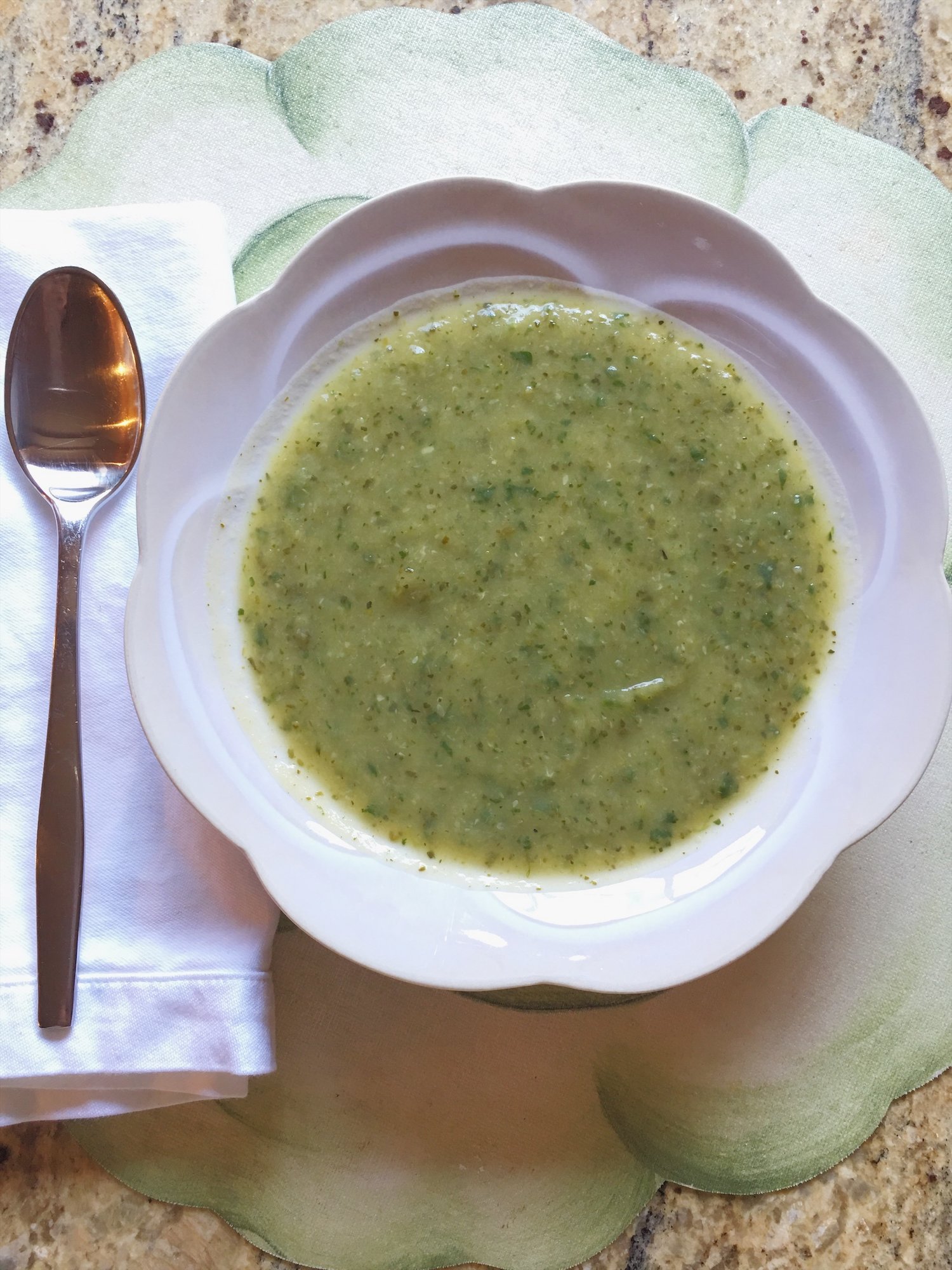 Zucchini-Spinach Soup