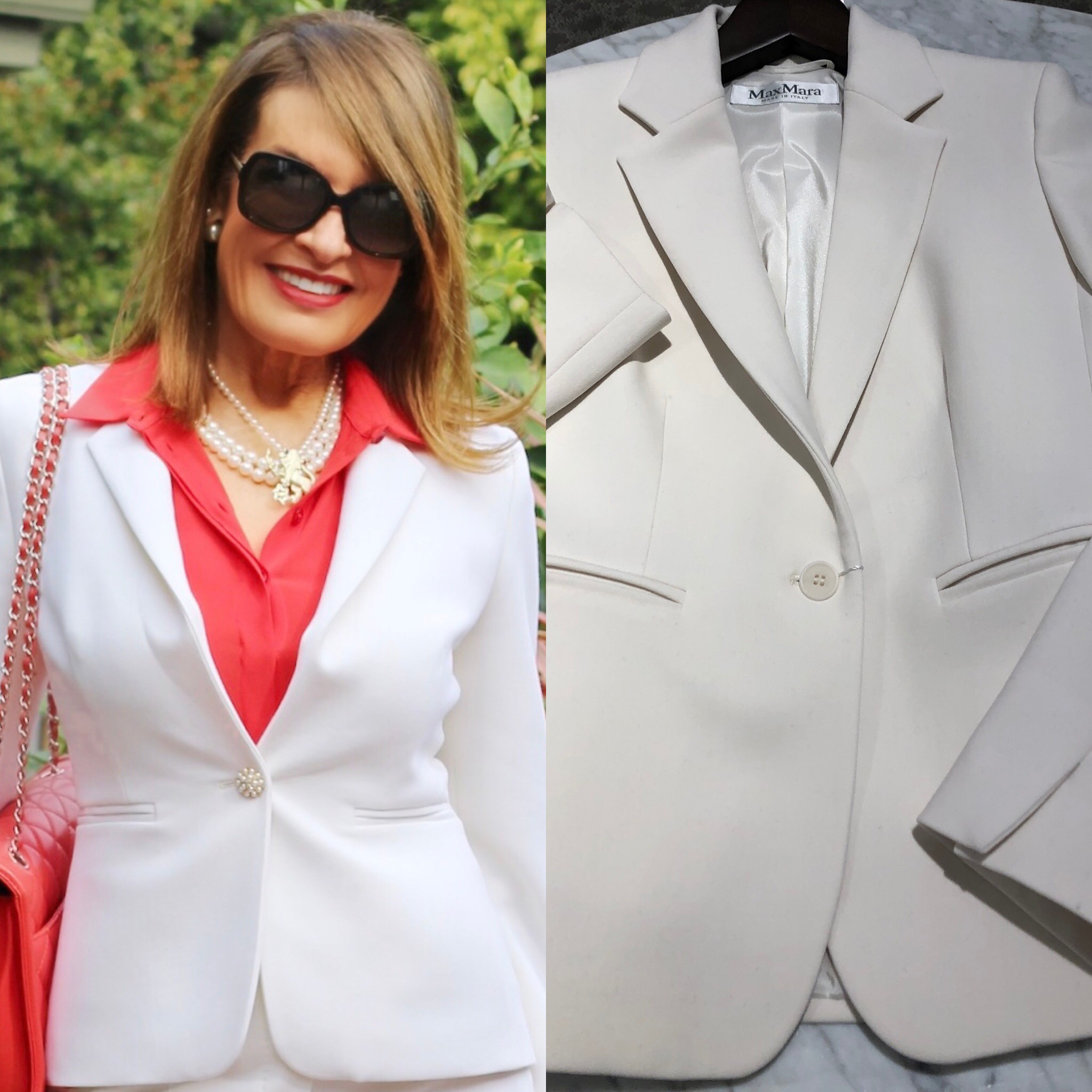  The photo on the right is the jacket with the original button. You can see how enhanced it becomes with the new button! 