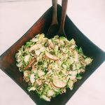 Brussel Sprouts Salad with Apples, Dates and Walnuts