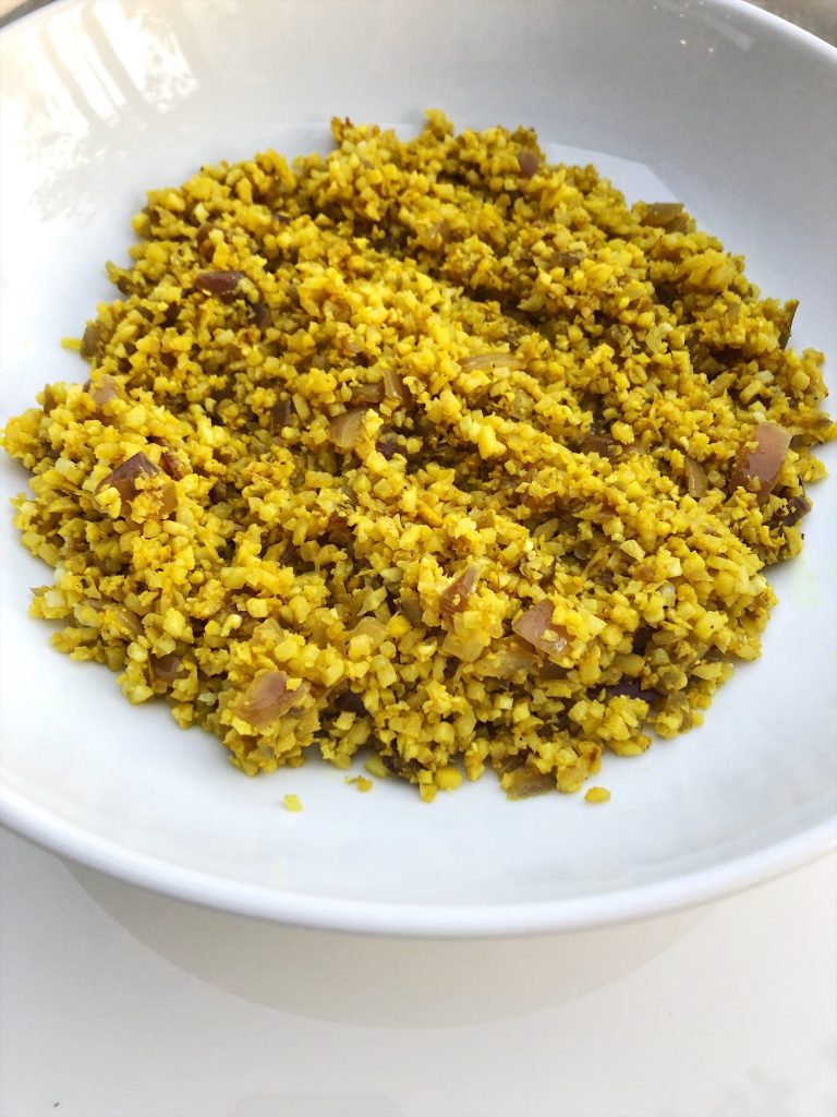 Turmeric Ginger Cauliflower Rice Recipe