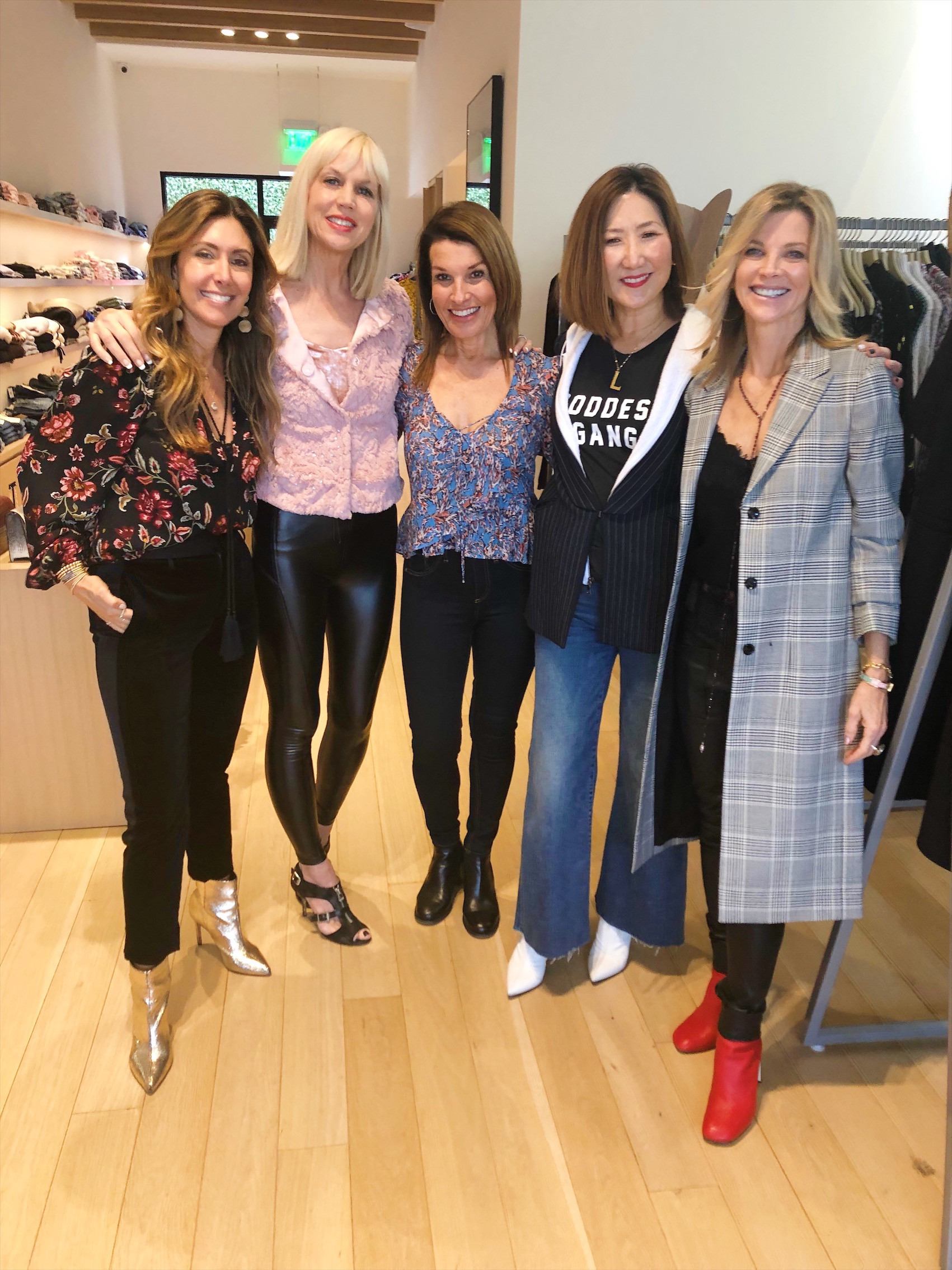  With fellow influencers,    Melissa Meyers   ,    Catherine O’Connell   ,    Clara Lee    and    Janet Gunn     at    Milk Boutique    