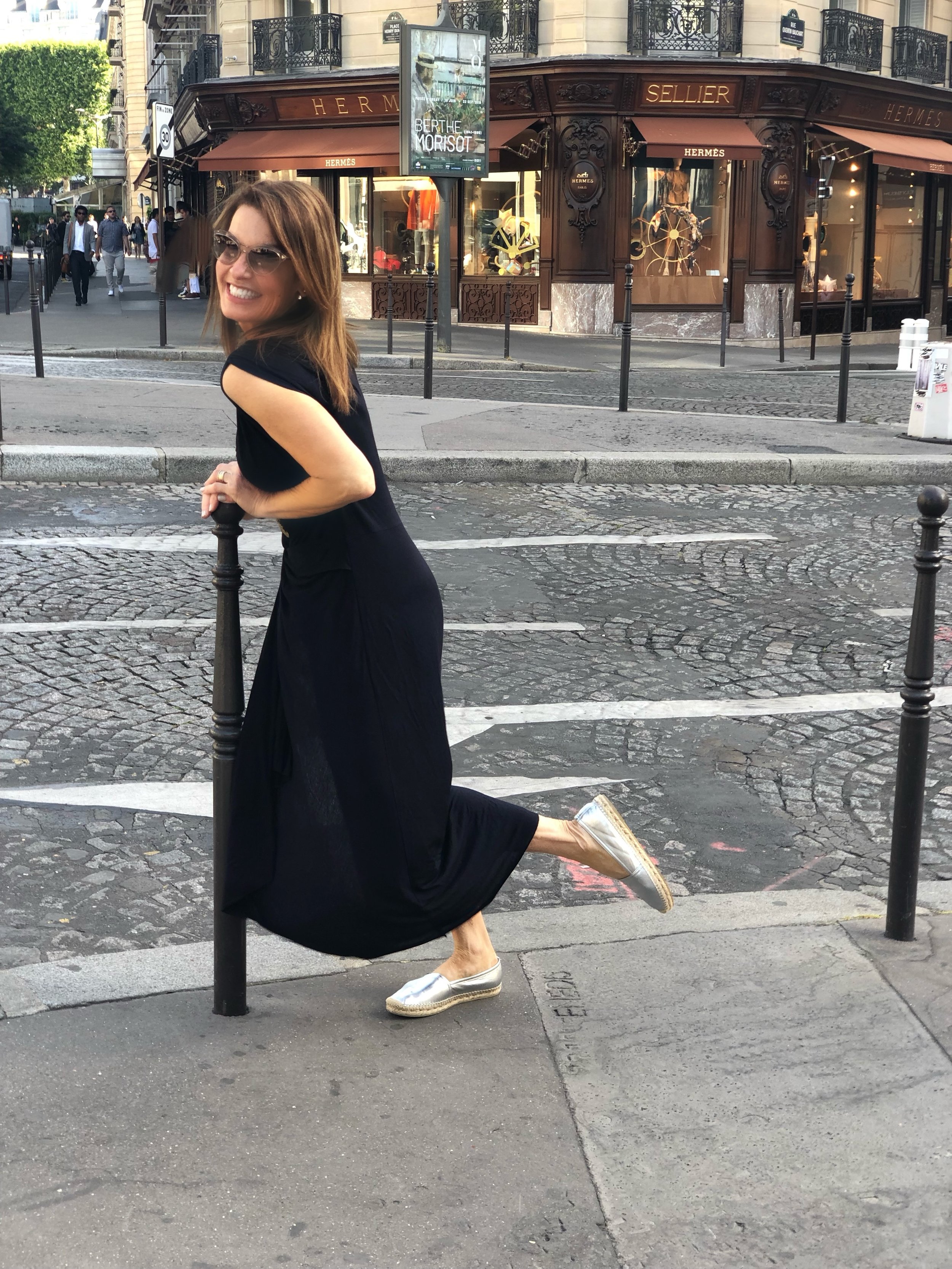  Who wouldn’t take advantage of the wonderful photo worthy street corners of Paris. Thanks to my patient hubby, Jeff, we captured some fun moments. 
