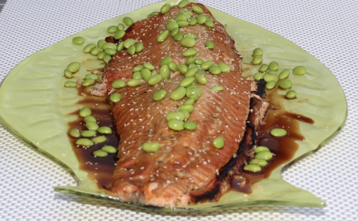 Tamari Salmon With Edamame