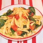 Pasta with Cherry Tomatoes and Spinach Recipe