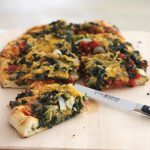 Kale and Cheddar Flat Bread.