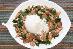 Pad Grapow Chicken (Chicken with Basil) by Chrissy Teigen