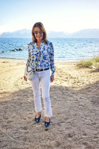 J Brand jeans, Equipment blouse, Robert Clergerie shoes