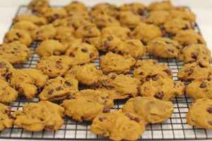 Soft Pumpkin Chocolate Chip Cookies.