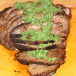 Grilled London Broil with Chimichurri