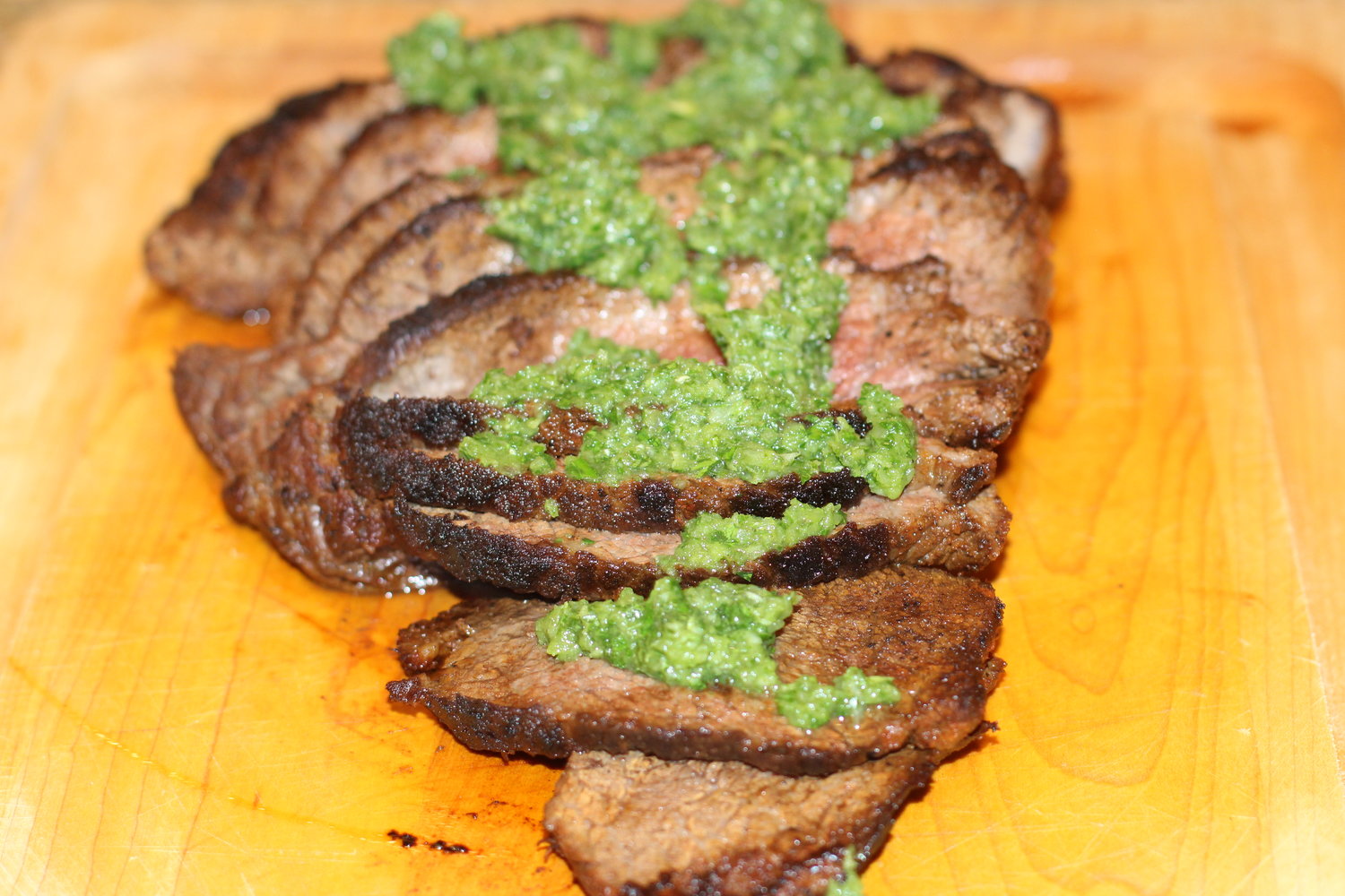 Grilled London Broil with Chimichurri