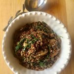 Quinoa with Spinach and Mushrooms