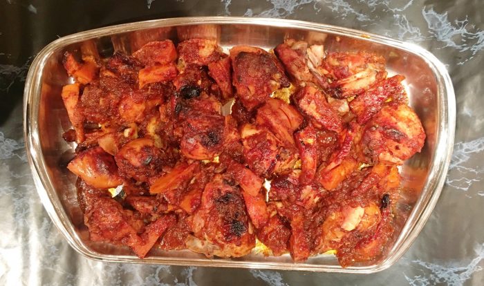 Kim's Sticky Chicken with Potatoes.