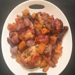 Honey Roasted Chicken with Squash and Onion