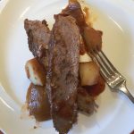 Balsamic Braised Brisket With Shallots and Potatoes