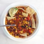 Vegetarian Tortilla Soup Recipe.