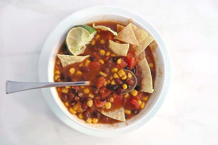 Vegetarian Tortilla Soup Recipe.