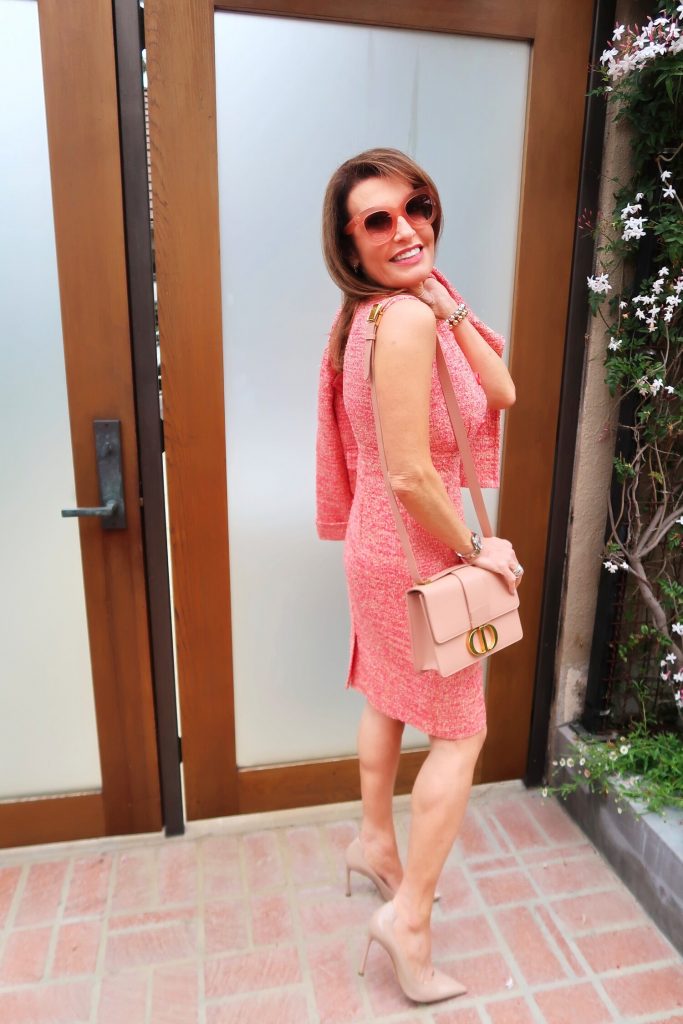 Paula Ka Dress with Dior Handbag.