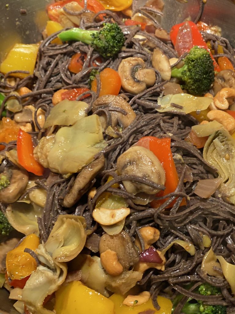 Asian-Inspired Black Bean Noodles with Vegetables