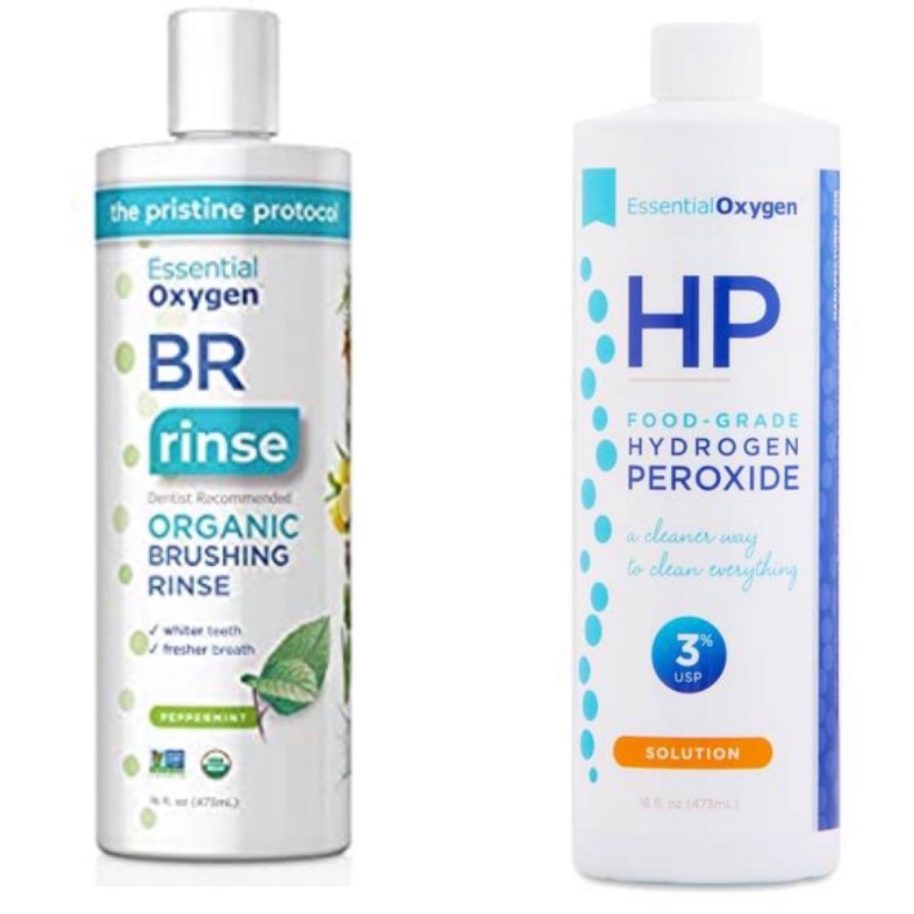Essential Oxygen BR Rinse and HP Food Grade Hydrogen Peroxide Rinse
