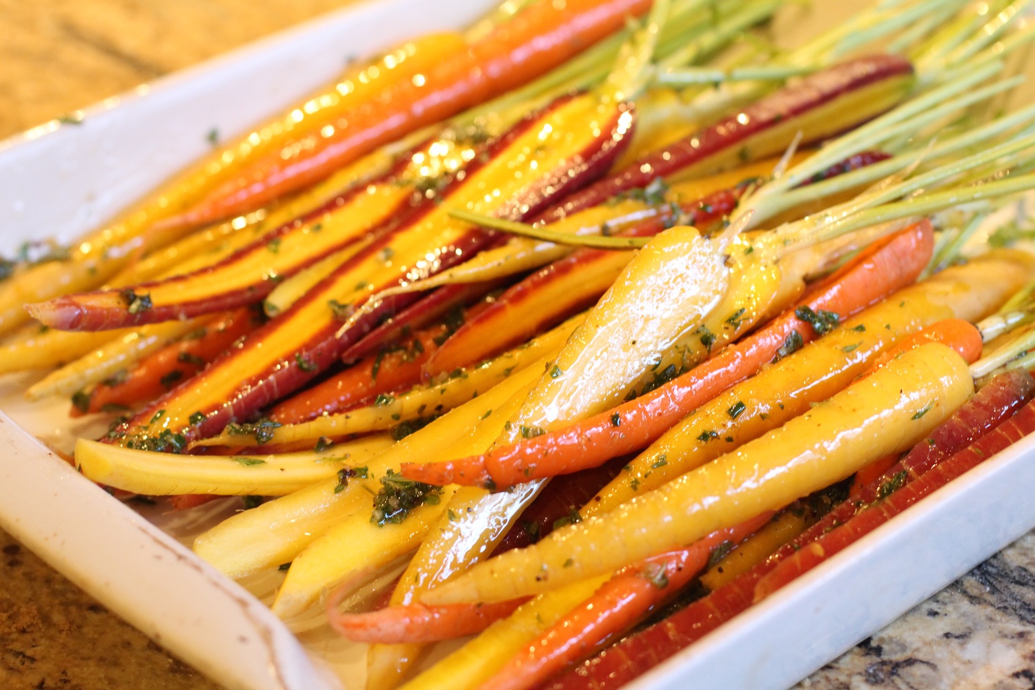 Roasted Heirloom Carrots Fabulesley