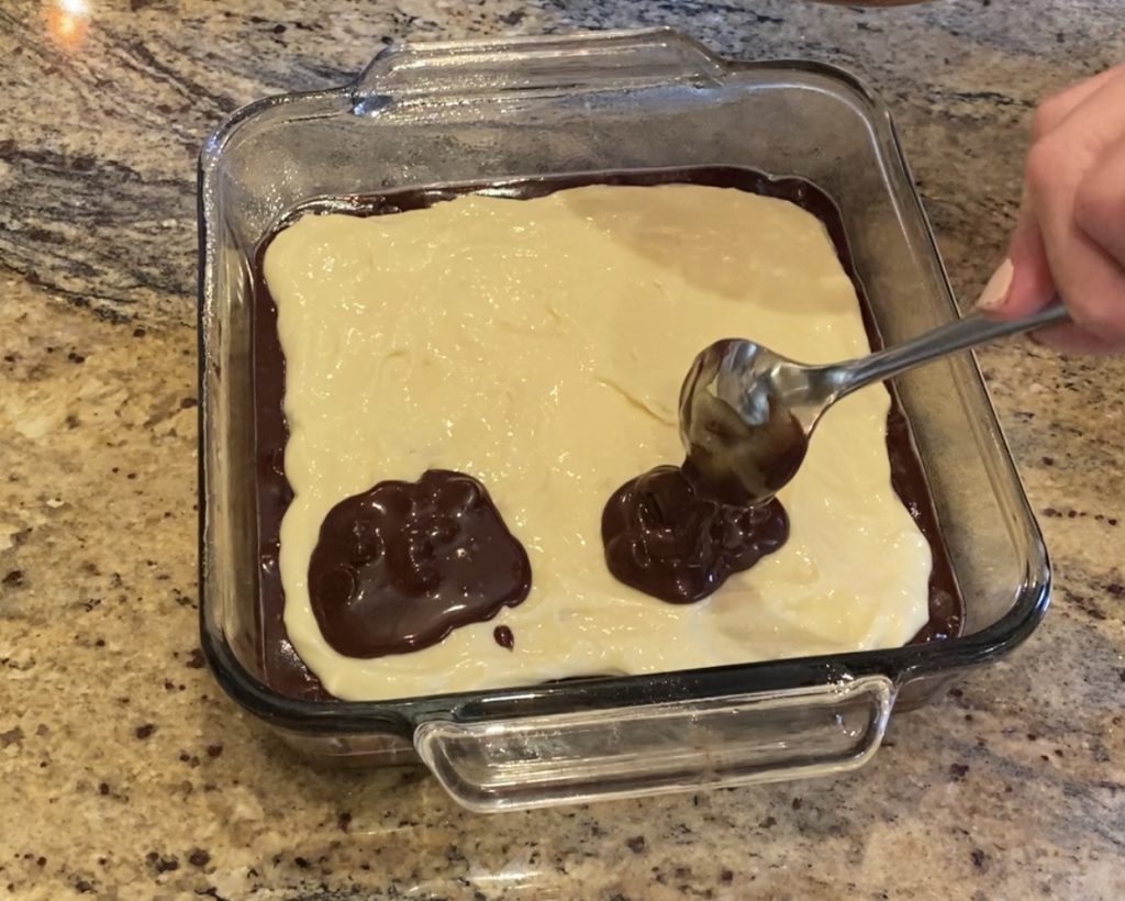 Oreo Cookie Topped Cheesecake Brownies