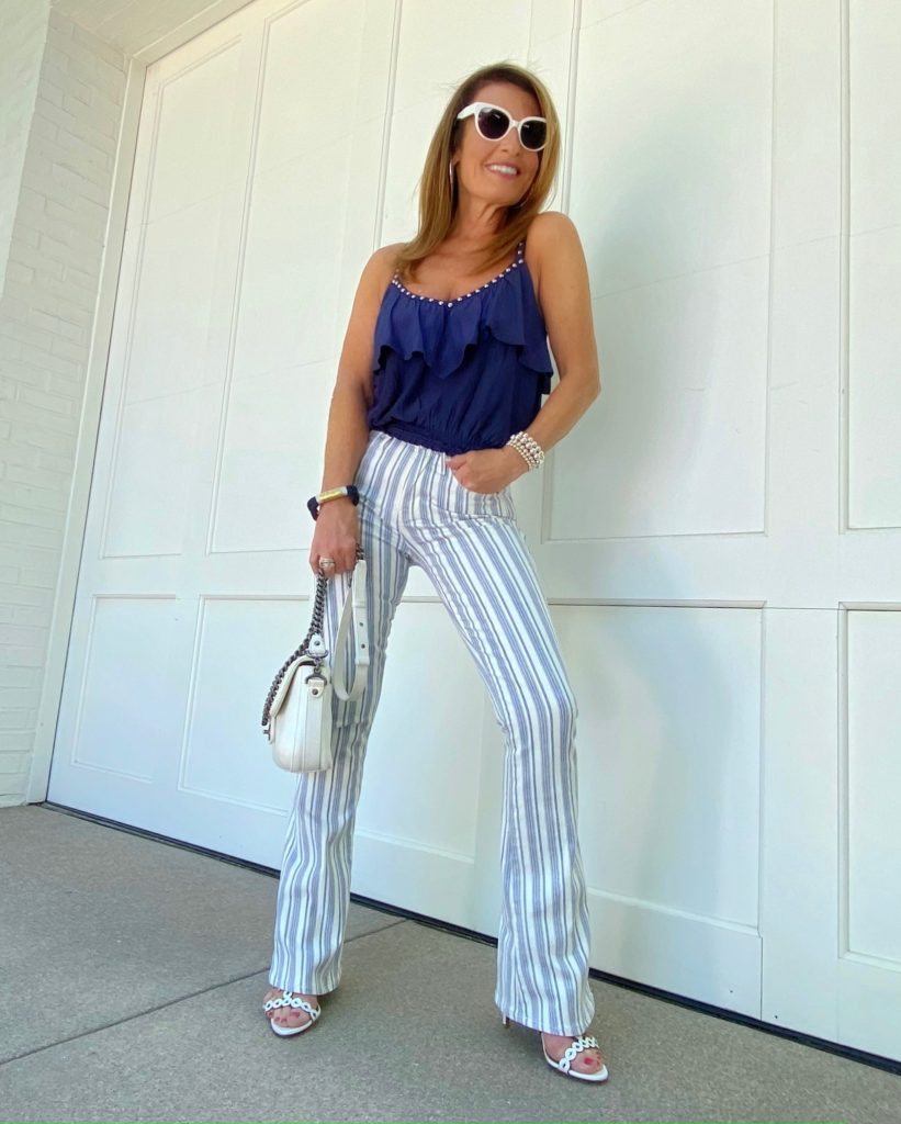 Frame Striped Jeans